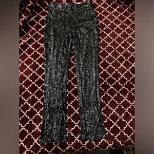 C by one. Women’s party sequined leggings.